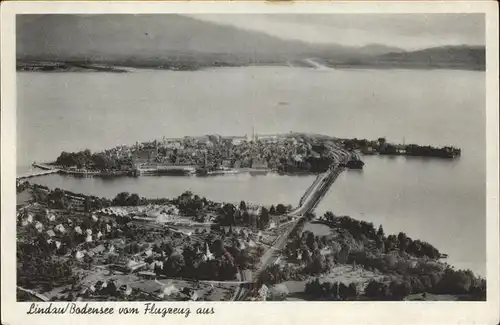 Lindau Bodensee Fliegeraufnahme Kat. Lindau (Bodensee)