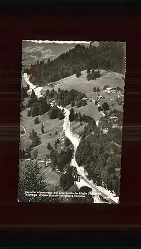 Oberstaufen Deutsche Alpenstrasse Teilstrecke Weissachkanzel Schlossberg Paradies Kat. Oberstaufen