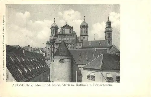 Augsburg Kloster St. Maria Stern Rathaus Perlachturm Kat. Augsburg