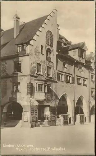 Lindau Bodensee Maximilianstrasse Brotlaube Kat. Lindau (Bodensee)