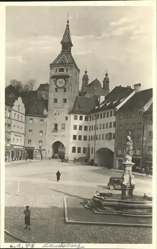 Landsberg Lech Schmalztor Marienbrunnen Kat. Landsberg am Lech