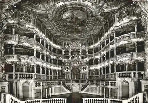 Bayreuth Markgraefliches Opernhaus Zuschauerraum Kat. Bayreuth