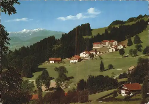 Oberstaufen Kuranstalt Malas Alpenpanorama Kat. Oberstaufen