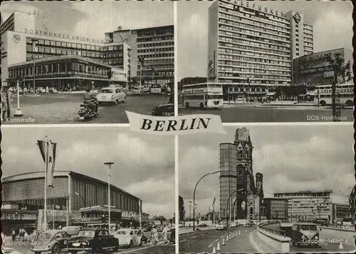 Berlin Kantstrasse DOB Hochhaus Bahnhof Zoo Gedaechtniskirche Kat. Berlin