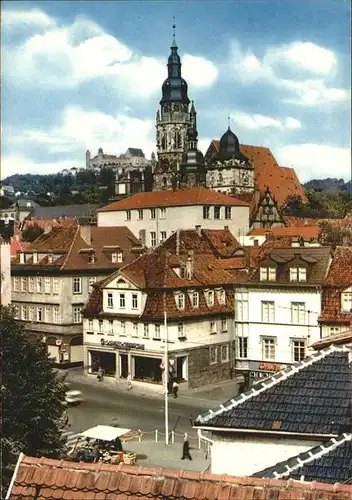 Coburg Ortsansicht mit Kirche und Veste Kat. Coburg