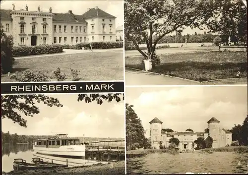 Rheinsberg Schloss Sanatorium See Dampferanlegestelle Kat. Rheinsberg