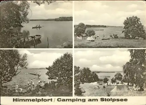 Himmelpfort Camping am Stolpsee Paddelboot Kat. Fuerstenberg