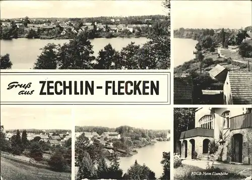 Flecken Zechlin Panorama Schwarzer See FDGB Heim Eisenhoehe  Kat. Rheinsberg