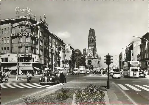 Berlin Kurfuerstendamm Kaiser Wilhelm Gedaechtniskirche Kat. Berlin