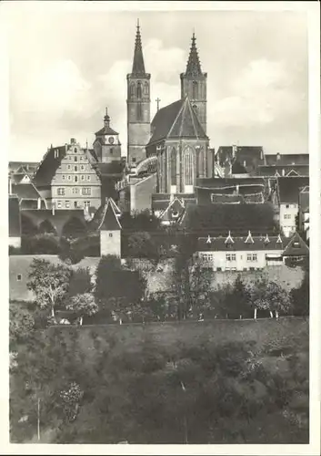 Rothenburg Tauber Blick von der Engelsburg St. Jakobskirche Kat. Rothenburg ob der Tauber