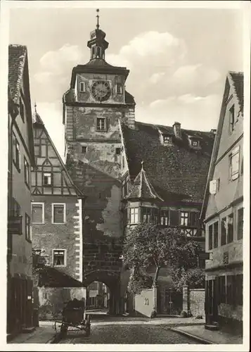 Rothenburg Tauber Weisser Turm Torbogen Kat. Rothenburg ob der Tauber