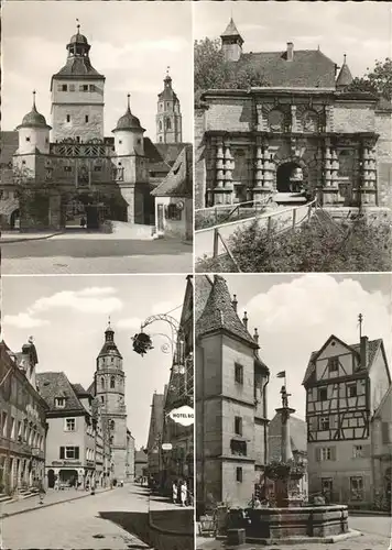 Weissenburg Bayern Ellinger Tor Eingang zur Wuelzburg Brunnen Kat. Weissenburg i.Bay.