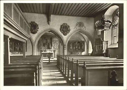 Detwang St. Peter Paulskirche Kreuzaltar Kat. Rothenburg ob der Tauber