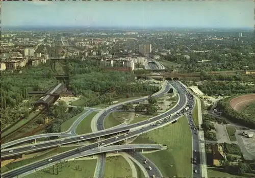 Berlin Stadtautobahnen Fliegeraufnahme Kat. Berlin