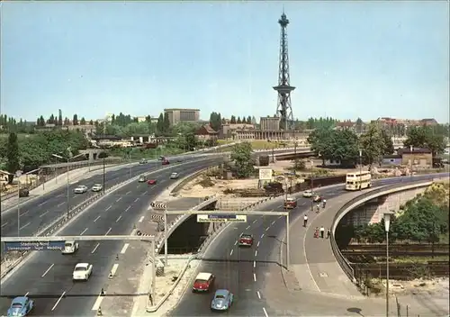 Berlin Schnellstrassen und Funkturm Kat. Berlin