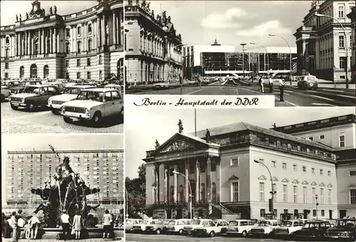 Berlin Hauptstadt der DDR Teilansichten Brunnen Kat. Berlin