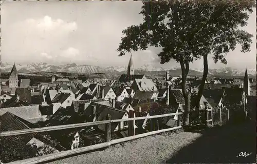 Kaufbeuren Panorama mit Alpenblick Kat. Kaufbeuren