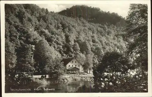 Stempfermuehle Partie am Flusslauf Kat. Goessweinstein