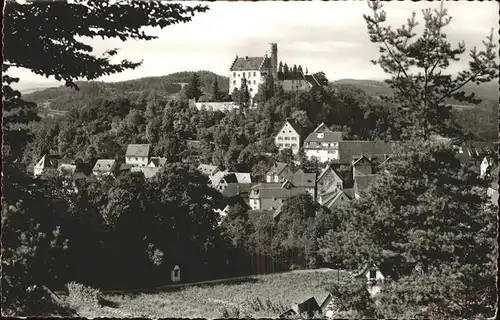 Goessweinstein Blick auf die Burg Hoehenluftkurort Kat. Goessweinstein