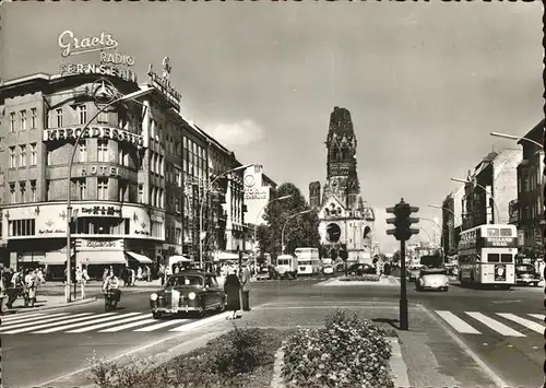 Berlin Kurfuerstendamm Kaiser Wilhelm Gedaechtniskirche Kat. Berlin