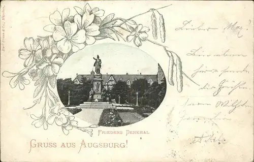 Augsburg Friedensdenkmal Kat. Augsburg