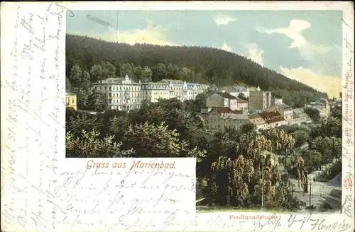 Marienbad Tschechien Ferdinandstrasse Boehmen Kat. Marianske Lazne