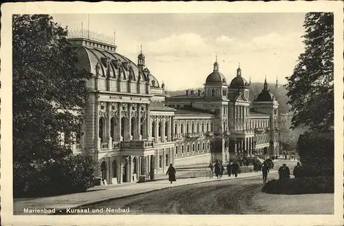 Marienbad Tschechien Kursaal und Neubad Boehmen Kat. Marianske Lazne