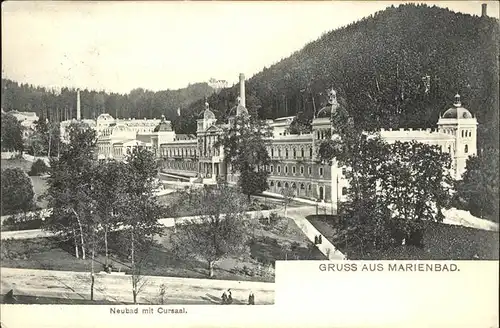 Marienbad Tschechien Kursaal und Neubad Boehmen Kat. Marianske Lazne