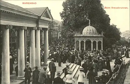 Marienbad Tschechien Kreuzbrunnen Boehmen Kat. Marianske Lazne