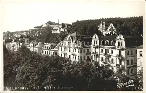 Marienbad Tschechien Teilansicht A.H. Strasse Boehmen Kat. Marianske Lazne