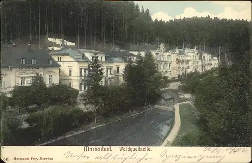 Marienbad Tschechien Waldquellzeile Boehmen Kat. Marianske Lazne