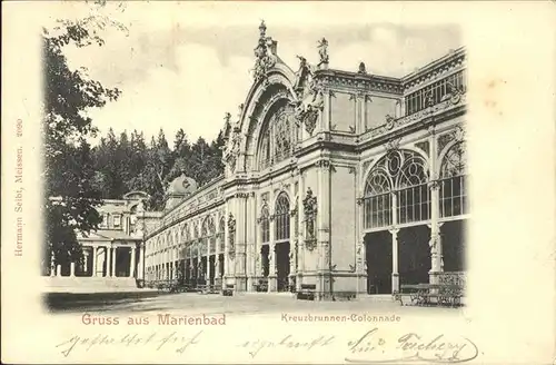 Marienbad Tschechien Kreuzbrunnen Colonnade Boehmen Kat. Marianske Lazne