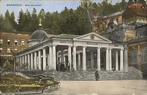 Marienbad Tschechien Kreuzbrunnen Boehmen Kat. Marianske Lazne