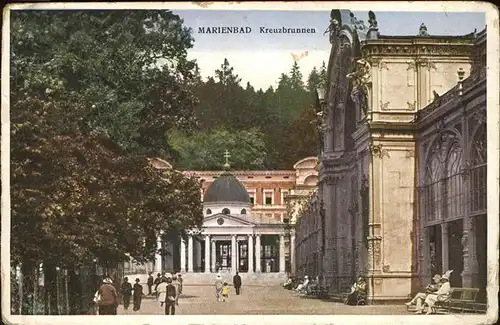 Marienbad Tschechien Kreuzbrunnen Boehmen Kat. Marianske Lazne