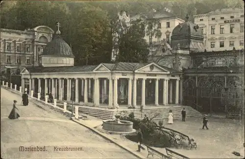 Marienbad Tschechien Kreuzbrunnen Boehmen Kat. Marianske Lazne