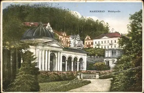 Marienbad Tschechien Waldquelle Boehmen Kat. Marianske Lazne