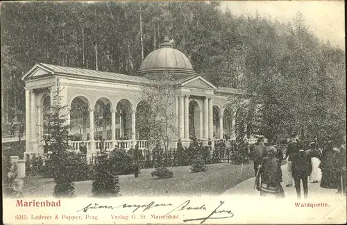 Marienbad Tschechien Waldquelle Boehmen Kat. Marianske Lazne