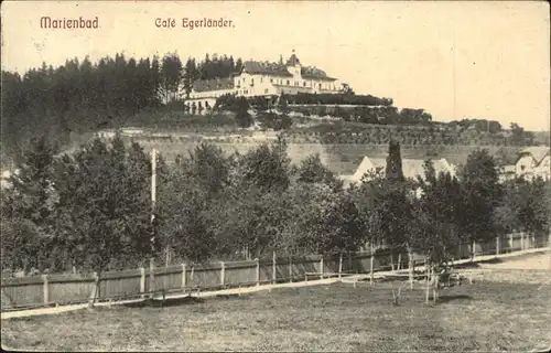 Marienbad Tschechien Cafe Egerlaender Boehmen Kat. Marianske Lazne