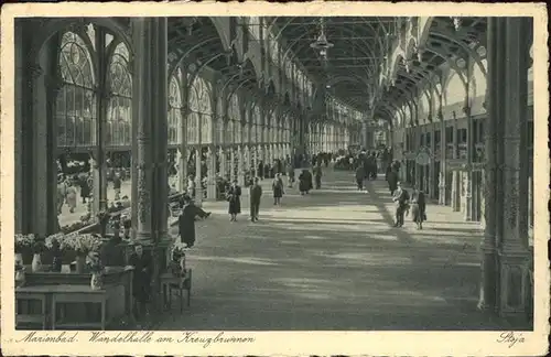 Marienbad Tschechien Wandelhalle am Kreuzbrunnen Boehmen Kat. Marianske Lazne