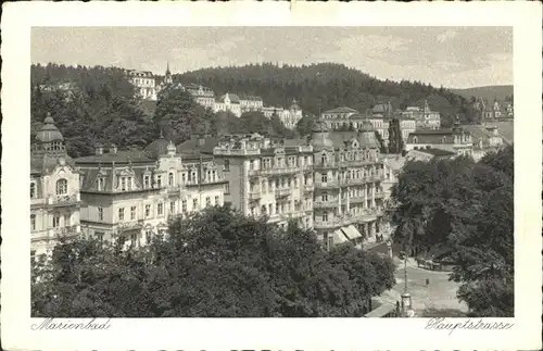 Marienbad Tschechien Hauptstrasse Boehmen Kat. Marianske Lazne