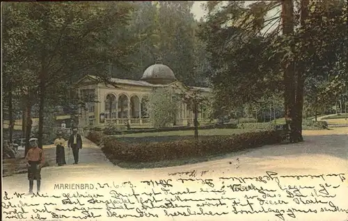 Marienbad Tschechien Waldquelle Boehmen Kat. Marianske Lazne