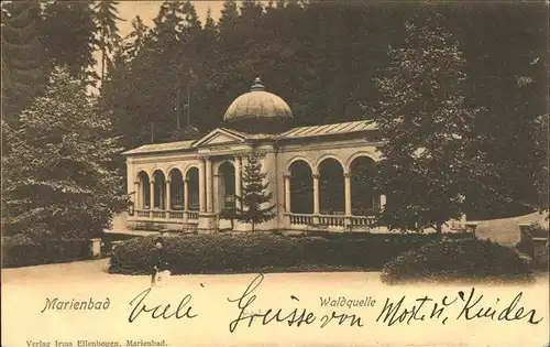 Marienbad Tschechien Waldquelle Boehmen Kat. Marianske Lazne