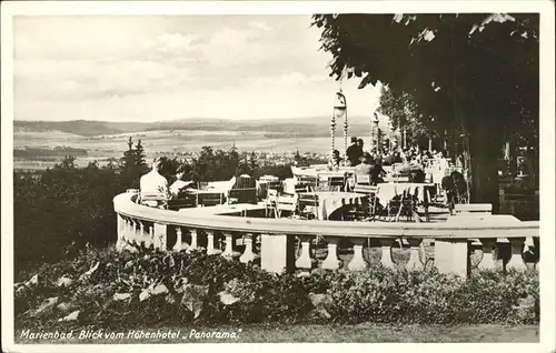 Marienbad Tschechien Blick vom Hoehenhotel Panorama Boehmen Kat. Marianske Lazne