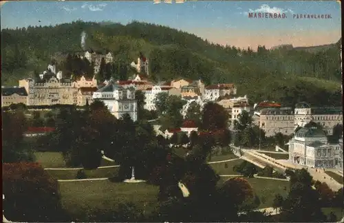 Marienbad Tschechien Parkanlagen Boehmen Kat. Marianske Lazne