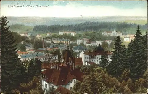 Marienbad Tschechien Blick vom Steinbruch Boehmen Kat. Marianske Lazne