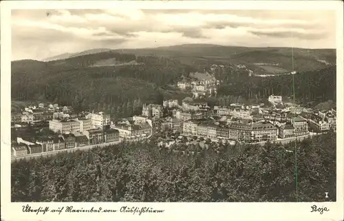 Marienbad Tschechien Blick vom Aussichtsturm Boehmen Kat. Marianske Lazne