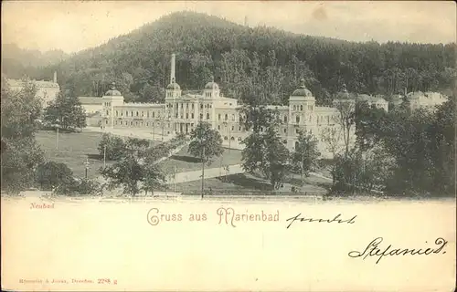 Marienbad Tschechien Neubad Park Boehmen Kat. Marianske Lazne