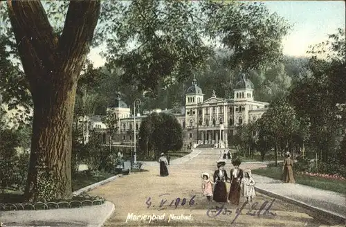 Marienbad Tschechien Neubad Park Boehmen Kat. Marianske Lazne