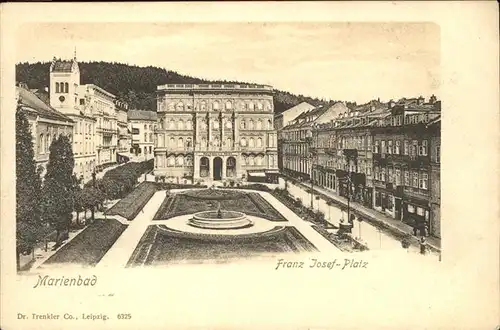 Marienbad Tschechien Kaiser Franz Josefs Platz Brunnen Boehmen Kat. Marianske Lazne