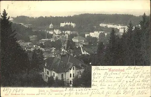 Marienbad Tschechien Blick vom Steinbruch Boehmen Kat. Marianske Lazne